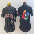 Women 2023 World Cup Mexico blank black majestic MLB baseball Jerseys-BD 34