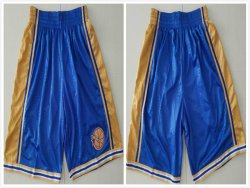 Golden State Warriors blue nba basketball shorts