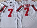 Ohio State Buckeyes #7 CJ Stroud College Football Jersey white-PNS