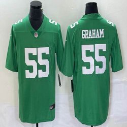 Nike Philadelphia Eagles #55 Graham green Color Rush Limited Jersey 03