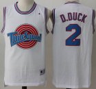 Daffy D.Duck #2 Tune Squad white Basketball Jersey