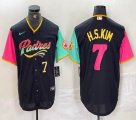 Nike San Diego Padres #7 Ha Seong Kim black red green MLB Baseball jerseys