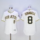 Pittsburgh Pirates #8 Willie Stargell white Flexbase Authentic Collection Jersey-SG