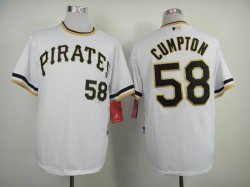 Pittsburgh Pirates Brandon Cumpton 58# throwback white mlb Jersey