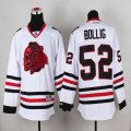 2015 reebok Chicago Blackhawks 52 Brandon Bollig White ice hockey Jersey(1)