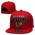 2023 Chicago Blackhawks red hockey Snapback Hats