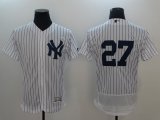 New York Yankees #27 Giancarlo Stanton White Flexbase Authentic Collection Jersey