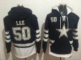 Dallas cowboys #50 Sean Lee black nfl Hooded Sweatshirt