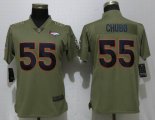 Women Nike Denver Broncos 55 Chubb Olive Salute To Service Limited Jersey