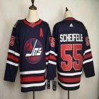 Adidas Winnipeg Jets #55 Mark Scheifele blue hockey Jerseys-FH