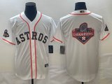 Nike Houston Astros blank white gold majestic baseball jerseys 01