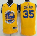 Golden State Warriors #35 Kevin Durant yellow nba basketabll Jerseys