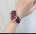 Women High Quality purple Gummy Watch Band with Omega Logo on Buckle 002