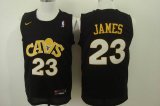 Nike Cleveland Cavaliers LeBron James #23 Black nba basketball jersey(2)