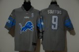 Nike Lions #9 Matthew Stafford gray fashion Color Rush Limited Jerseys-WL