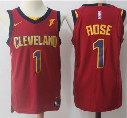 Nike Cleveland Cavaliers #1 Derrick Rose red basketball jersey