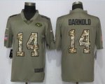 Nike New York Jets #14 Sam Darnold green Color Rush Limited Jersey