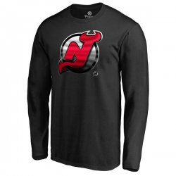 Men\'s New Jersey Devils Fanatics Branded Black Midnight Mascot Long Sleeve T-Shirt