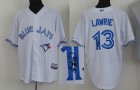 Toronto Blue Jays 13 Brett Lawrie white mlb signature jerseys