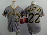 kids Pittsburgh Pirates 22 Andrew McCutchen gray mlb jersey