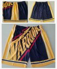 Golden State Warriors yellow black nba shorts