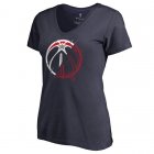 Women's Washington Wizards Fanatics Branded Navy X-Ray Slim Fit V-Neck T-Shirt