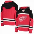 Custom Adidas Detroit Red Wings Red black personality NHL Hooded Sweatshirt