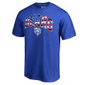 Men's Chicago Bears NFL Pro Line by Fanatics Branded Royal Banner Wave Big & Tall T-Shirt