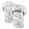 New England Patriots Nike Arctic Camo 2024 Salute To Service Performance T-Shirt