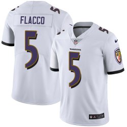 Baltimore Ravens #5 Flacco Nike white Color Rush Limited Jersey