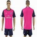 2016-2017 Hamburger club pink blue soccer jersey away