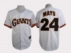 2015 San Francisco Giants 24 Willie Mays throwback white MLB Jersey