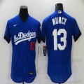 New Nike Los Angeles Dodgers #13 Max Muncy blue Flexbase Authentic Collection Jersey