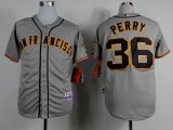 San Francisco Giants Gaylord Perry #36 Grey throwback MLB baseball Jersey