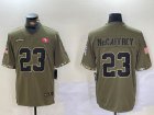 Nike San Francisco 49ers #23 Christian McCaffrey Salute to Service Retired Limited Jersey-BD