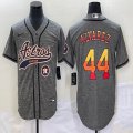 Nike Houston Astros #44 Yordan Alvarez Hemp grey majestic baseball jerseys Joint name -BD