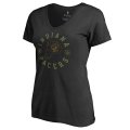 Women Indiana Pacers Fanatics Branded Black Liberty Plus Size V-Neck T-Shirt