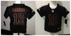 Nike Denver Broncos #18 Peyton Manning Game Black NFL Children Jersey