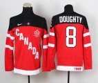 Team Canada Drew Doughty #8 IIHF Official 100th Anniversary red Hockey Jersey