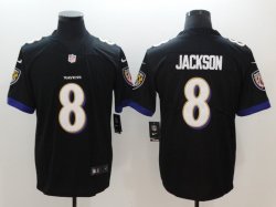 Baltimore Ravens #8 Lamar Jackson black Color Rush Limited Jersey