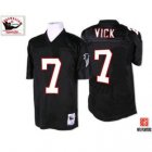 Atlanta Falcons #7 Michael Vick Black throwback NFL Jerseys