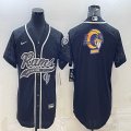 Nike Rams blank black baseball jerseys Joint name-BD 01