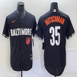 Nike Baltimore Orioles #35 Adley Rutschman black majestic baseball jersey city version-BD 04