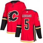 Adidas Calgary Flames #5 Mark Giordano red hockey jersey