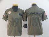 Youth Pittsburgh Steelers #19 JuJu Smith-Schuster Nike Camo 2019 Salute to Service Limited Jersey