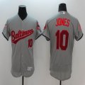 2016 Baltimore Orioles #10 Adam Jones gray usa flag Flexbase Authentic Collection Jersey(1)