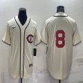 Nike Cincinnati Reds #8 beige throwback mlb jerseys