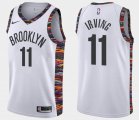 Brooklyn Nets #11 Kyrie Irving white nike NBA basketball Jerseys city -XD