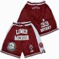 KOBE BRYANT 33# LOWER MERION FRONT LOGO BASKETBALL SHORTS