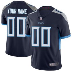 Customized Titans dark blue nike Color Rush Limited Jersey